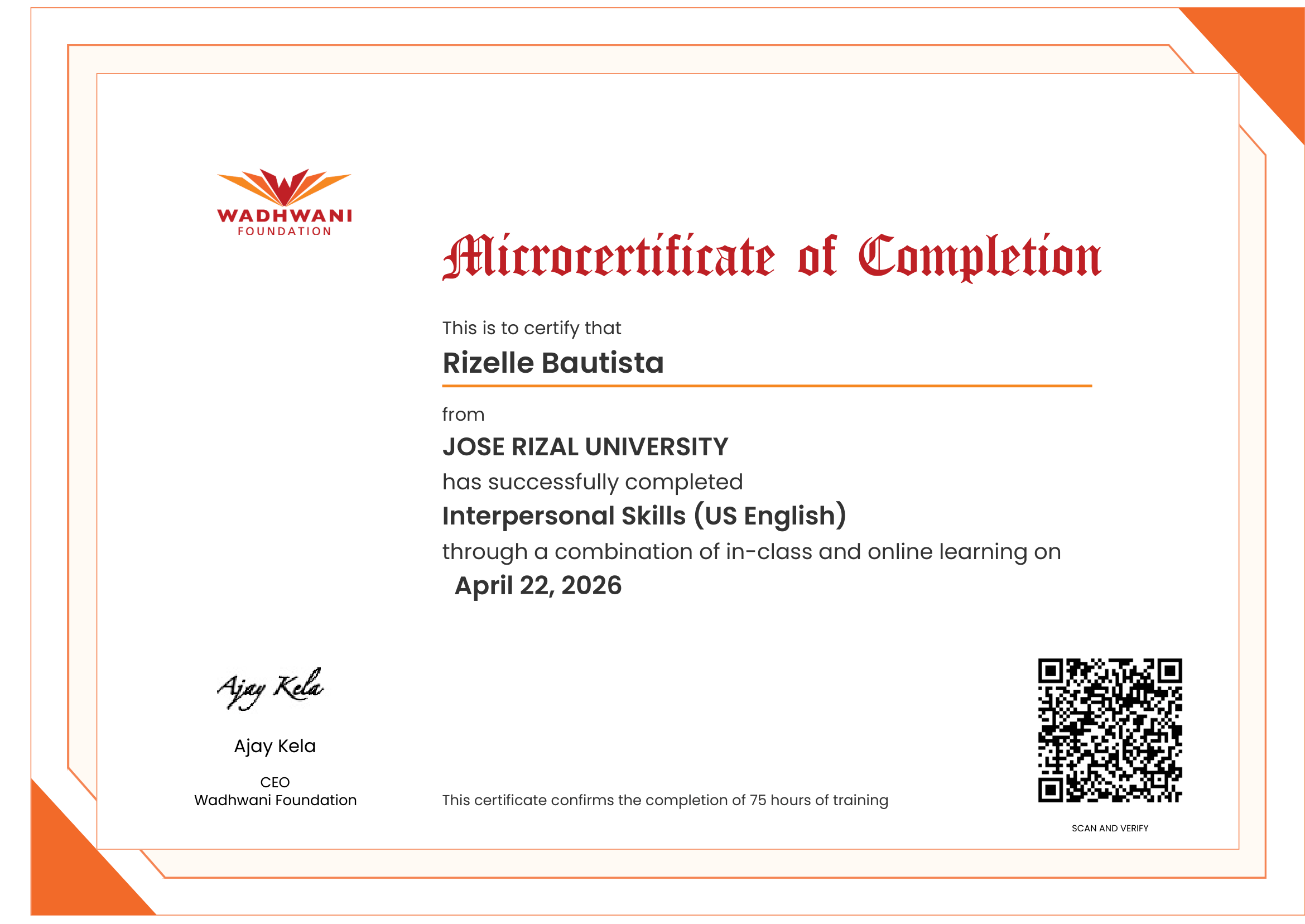 Interpersonal Skills